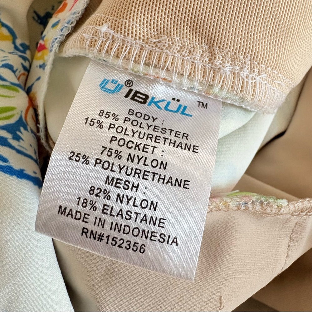 IBKUL Sharon White Multi Paisley Golf Ankle Pants Size 10 - Picture 8 of 10